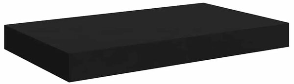 Plutajuće zidne police 2 kom crne 40 x 23 5 x 3 8 cm MDF - Crna 40 x 23.5 x 3.8 cm 2 1