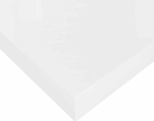 Plutajuća zidna polica visoki sjaj bijela 120x23 5x3 8 cm MDF - Visoko sjajno bijela 120 x 23.5 x 3.8 cm 1 1