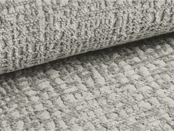 Svijetlo sivi tapecirani bračni krevet s prostorom za odlaganje s okvirom od letvica 180x200 cm Noho - Makamii