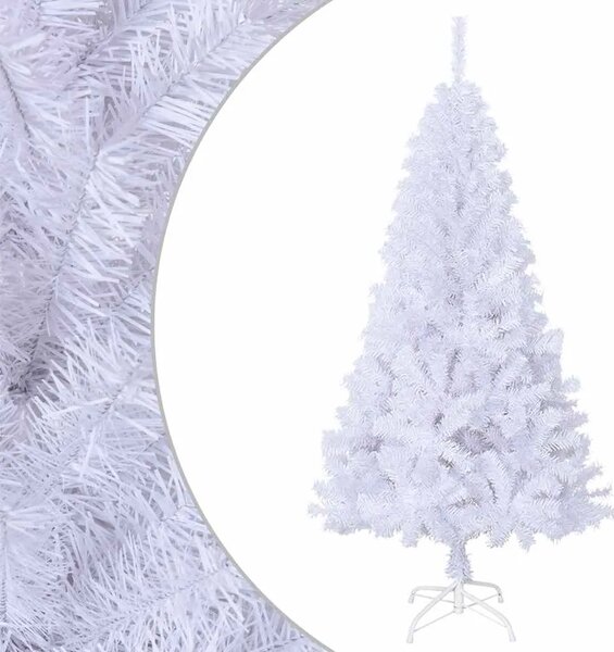 Umjetno božićno drvce s gustim granama bijelo 150 cm PVC - Bijela 1 680 1