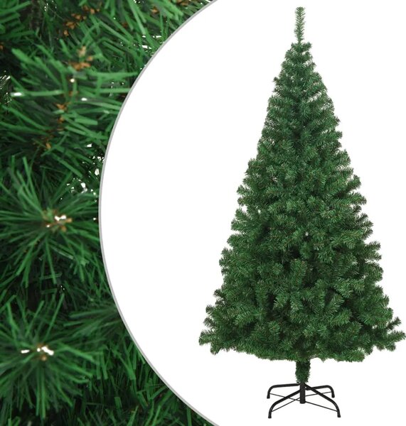 Umjetno božićno drvce s gustim granama zeleno 210 cm PVC - Zelena 1 1210 1