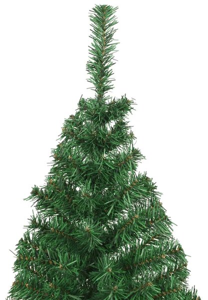 Umjetno božićno drvce s gustim granama zeleno 210 cm PVC - Zelena 1 1210 1