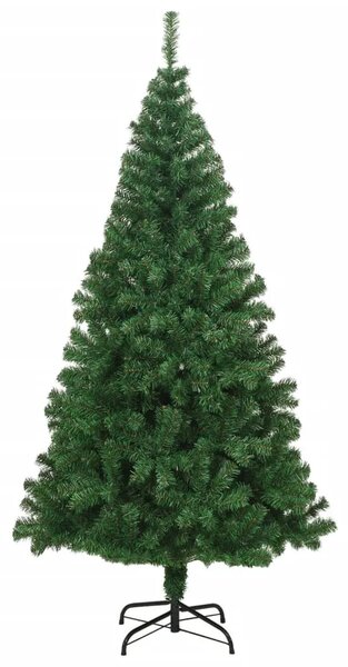 Umjetno božićno drvce s gustim granama zeleno 210 cm PVC - Zelena 1 1210 1