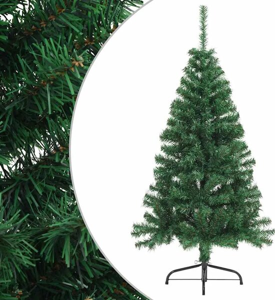 Umjetna polovica božićnog drvca sa stalkom zelena 150 cm PVC - Zelena 150 cm 1 1