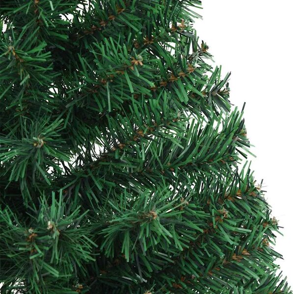 Umjetna polovica božićnog drvca sa stalkom zelena 150 cm PVC - Zelena 150 cm 1 1