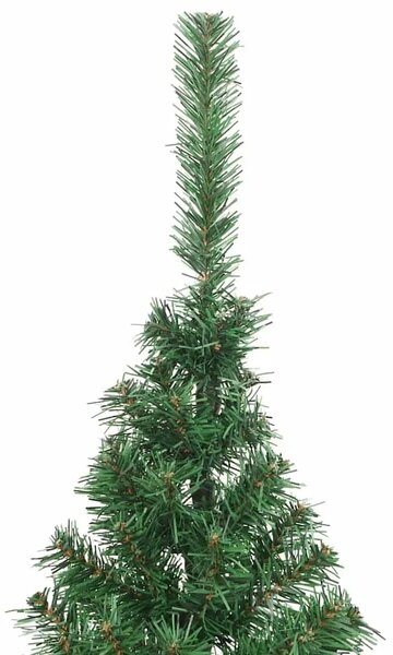 Umjetna polovica božićnog drvca sa stalkom zelena 210 cm PVC - Zelena 210 cm 1 1