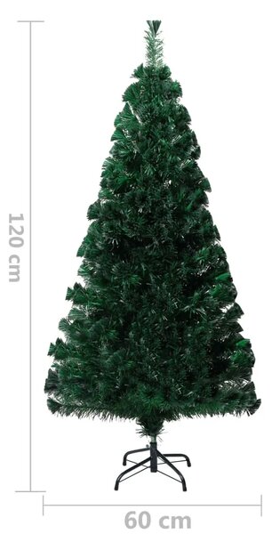 Umjetno božićno drvce sa stalkom zeleno 120 cm optička vlakna - 120 x 60 cm 1 1 1