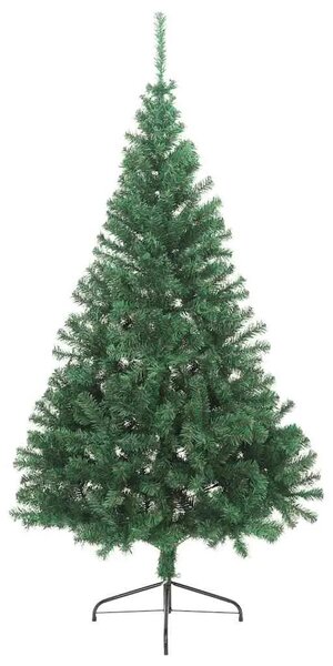 Umjetna polovica božićnog drvca sa stalkom zelena 180 cm PVC - Zelena 180 cm 1 1