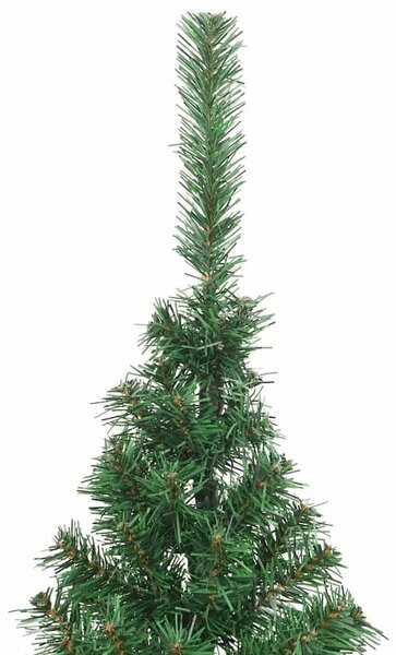Umjetna polovica božićnog drvca sa stalkom zelena 180 cm PVC - Zelena 180 cm 1 1