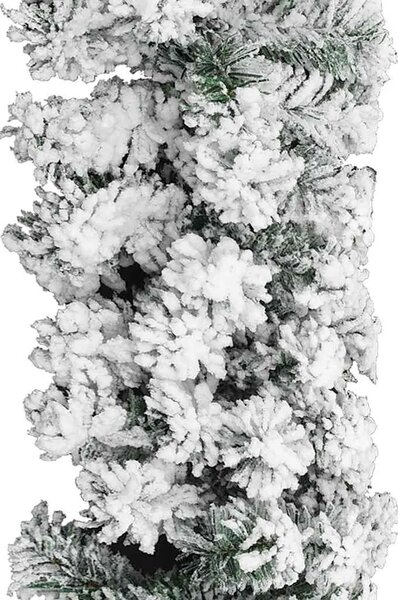 Božićna girlanda sa snijegom zelena 5 m PVC - 5 m 1 S nagomilanim snijegom 5 m