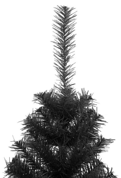 Umjetno božićno drvce sa stalkom crno 150 cm PVC - Crna 150 cm 1 1