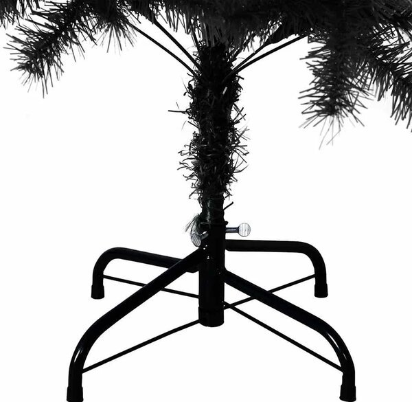 Umjetno božićno drvce sa stalkom crno 150 cm PVC - Crna 150 cm 1 1