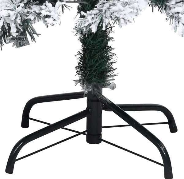 Umjetno božićno drvce sa snijegom zeleno 180 cm PVC - Zelena i bijela 1 930 1