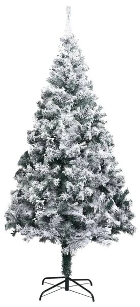 Umjetno božićno drvce sa snijegom zeleno 180 cm PVC - Zelena i bijela 1 930 1