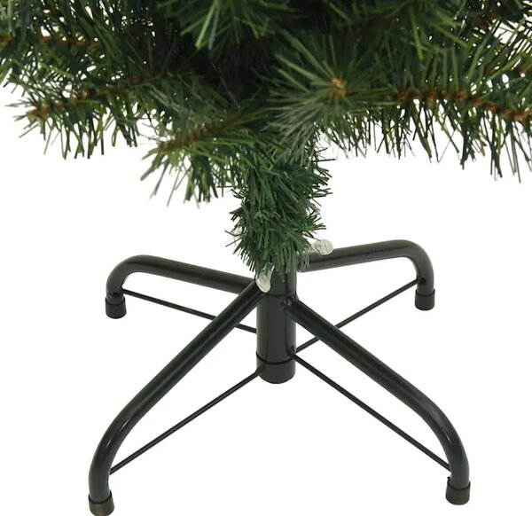 Tanko umjetno božićno drvce sa stalkom zeleno 180 cm PVC - Zelena 180 cm 1 Osnovni