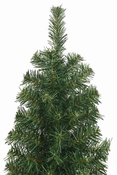 Tanko umjetno božićno drvce sa stalkom zeleno 180 cm PVC - Zelena 180 cm 1 Osnovni