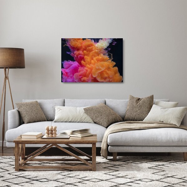 Staklena slika apstrakcije (70x50 cm)