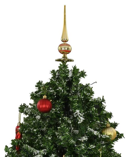 Božićno drvce koje sniježi sa stalkom zeleno 170 cm - Zelena 170 x 105 cm 1 1