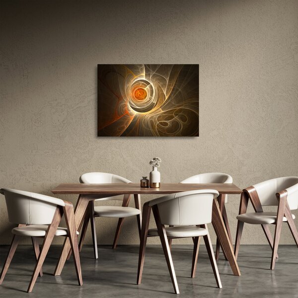 Staklena slika apstrakcije (70x50 cm)
