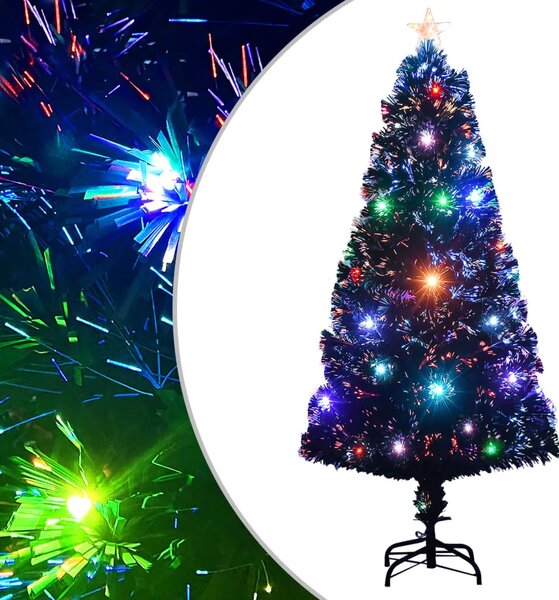 Osvijetljeno božićno drvce sa stalkom i LED 120 cm optička vlakna - 120 x 60 cm 1 1 1