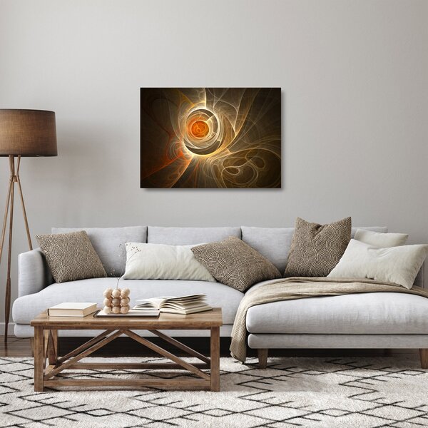 Staklena slika apstrakcije (70x50 cm)