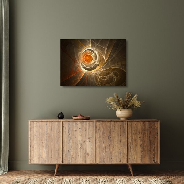 Staklena slika apstrakcije (70x50 cm)