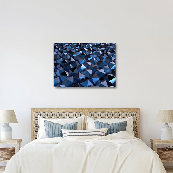 Staklena slika apstrakcije (70x50 cm)