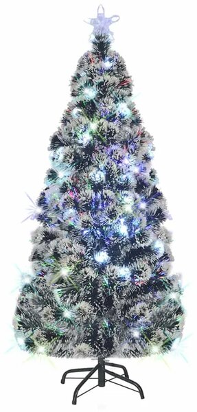 Osvijetljeno božićno drvce sa stalkom i LED 150 cm optička vlakna - Zelena 150 cm 1 1