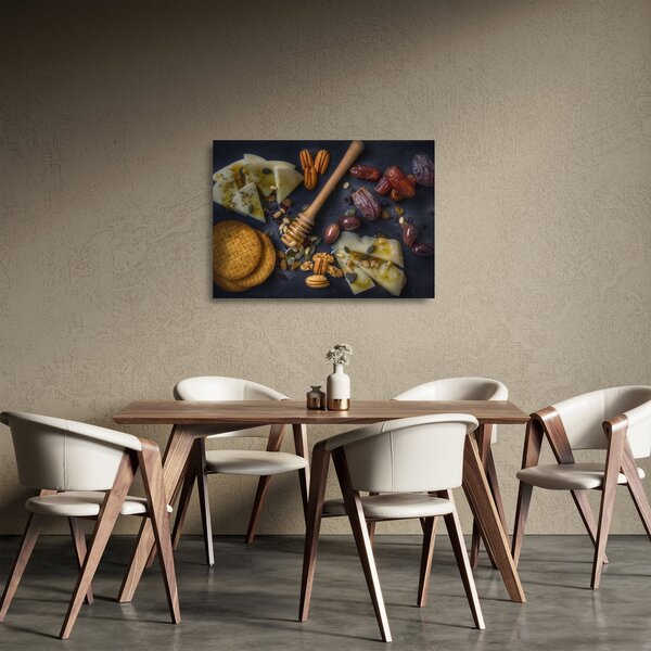 Staklena slika sa suhim voćem (70x50 cm)
