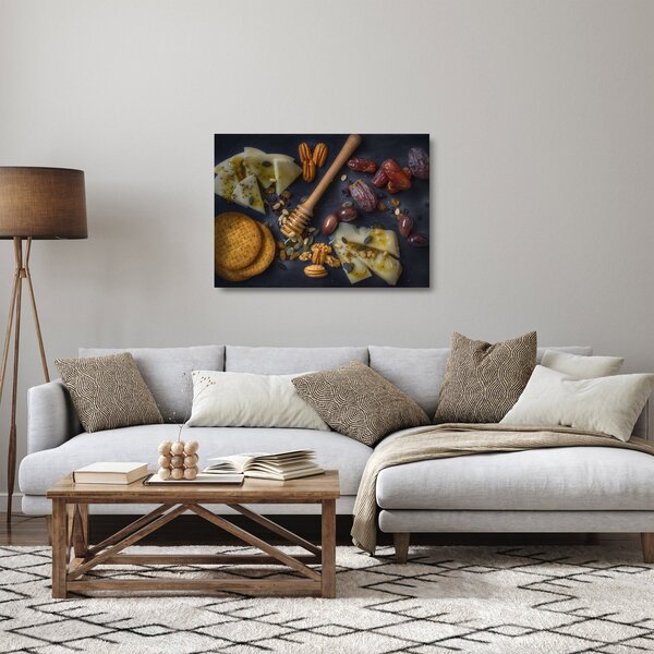 Staklena slika sa suhim voćem (70x50 cm)