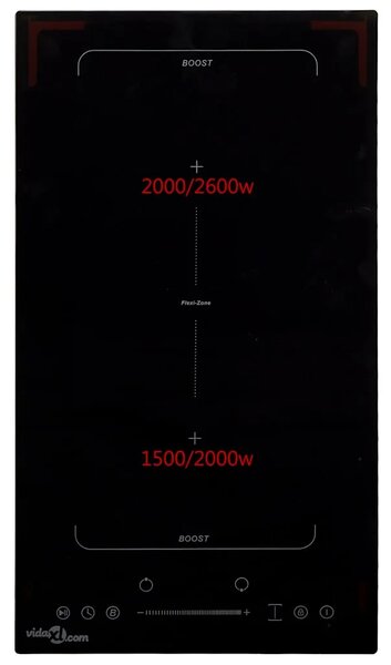 Indukcijska ploča za kuhanje s 2 plamenika 3500 W - Fleksibilna zona 28 8 cm 3500 w 1 Fleksibilna zona 28 8 cm