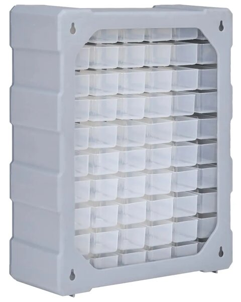 Organizator sa 60 ladica 38 x 16 x 47 5 cm - Siva 60 ladica 1 1