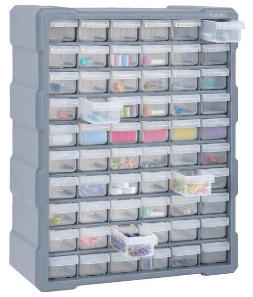 Organizator sa 60 ladica 38 x 16 x 47 5 cm - Siva 60 ladica 1 1