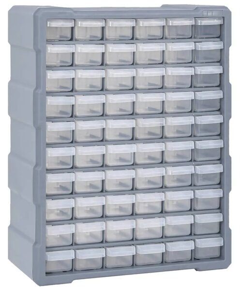 Organizator sa 60 ladica 38 x 16 x 47 5 cm - Siva 60 ladica 1 1
