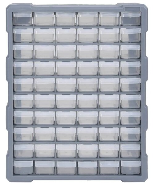 Organizator sa 60 ladica 38 x 16 x 47 5 cm - Siva 60 ladica 1 1