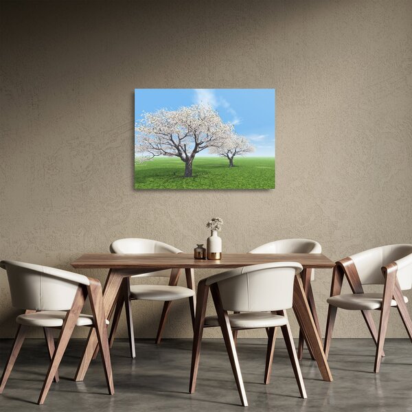 Staklena slika drveća (70x50 cm)