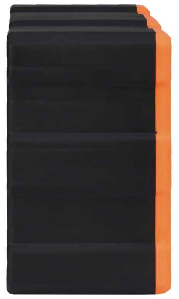 Organizator s 22 ladice 49 x 16 x 25 5 cm - Narančasta i crna 22 ladica 1 1