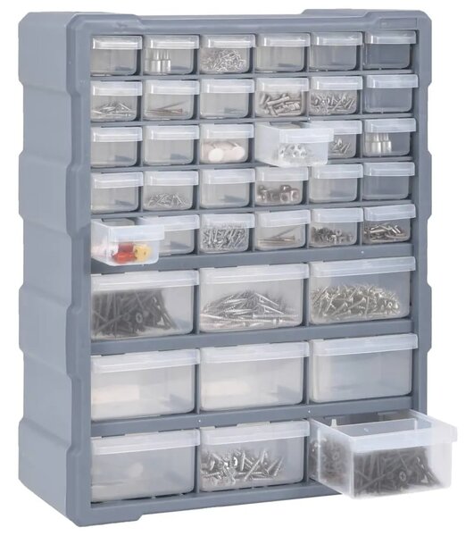 Organizator s 39 ladica 38 x 16 x 47 cm - Siva 39 ladica 1 1