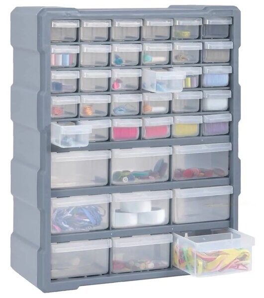 Organizator s 39 ladica 38 x 16 x 47 cm - Siva 39 ladica 1 1