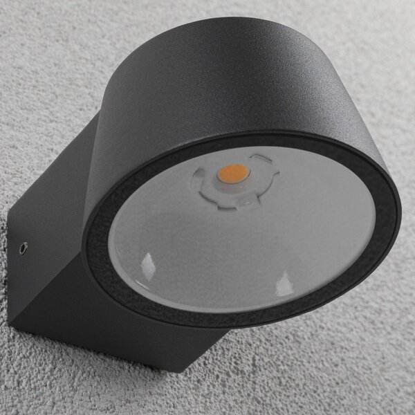 Paulmann LED vanjska zidna svjetiljka Capea, antracit, aluminij, IP44, Crno, Metal