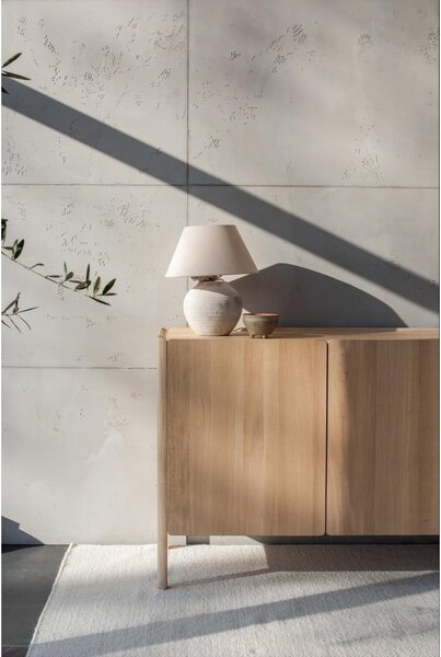 Komoda od punog hrasta u prirodnoj boji 220x85x42 cm Dvor – Gazzda
