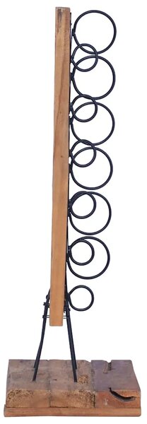 Stalak za vino za 6 boca 35 x 35 x 100 cm od masivne tikovine