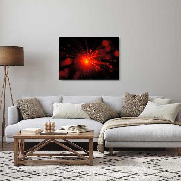 Staklena slika iskrenje apstrakcije (70x50 cm)