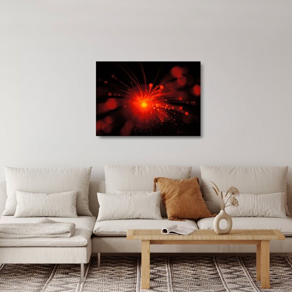 Staklena slika iskrenje apstrakcije (70x50 cm)