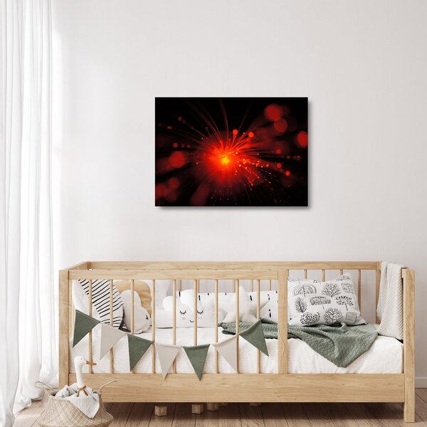 Staklena slika iskrenje apstrakcije (70x50 cm)