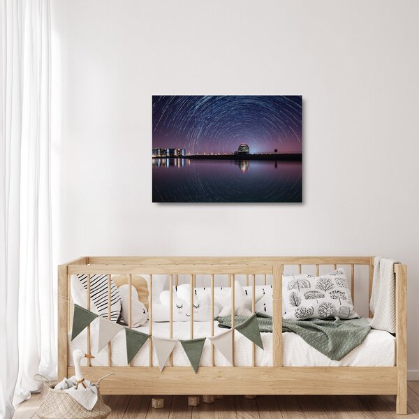 Staklena slika noćnog neba sa zvijezdama (70x50 cm)