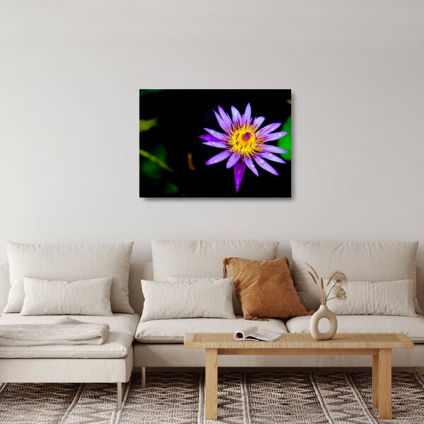 Staklena slika cvijeta (70x50 cm)