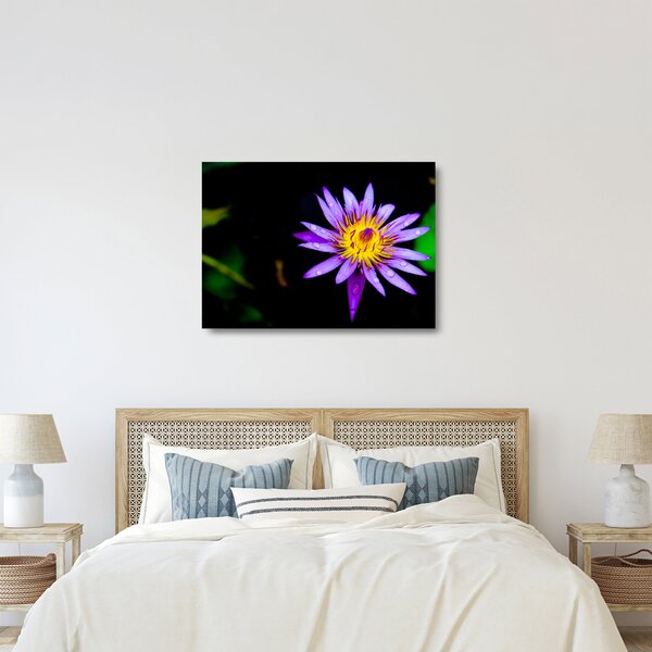 Staklena slika cvijeta (70x50 cm)