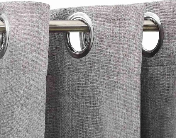 Zavjese za zamračivanje s prstenima 2 kom sive 140 x 225 cm - Siva 140 x 225 cm 2 Siva