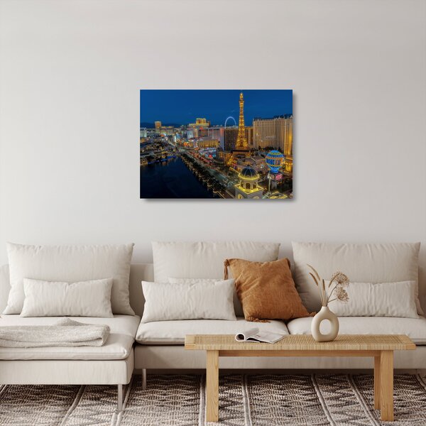 Staklena slika noćni Las Vegas (70x50 cm)